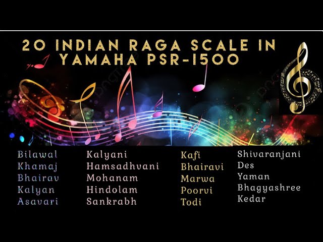 Explore with me the Raga Scale in Yamaha PSR I500 | Raga Scale in Yamaha PSR I500 |Indian Raga Scale