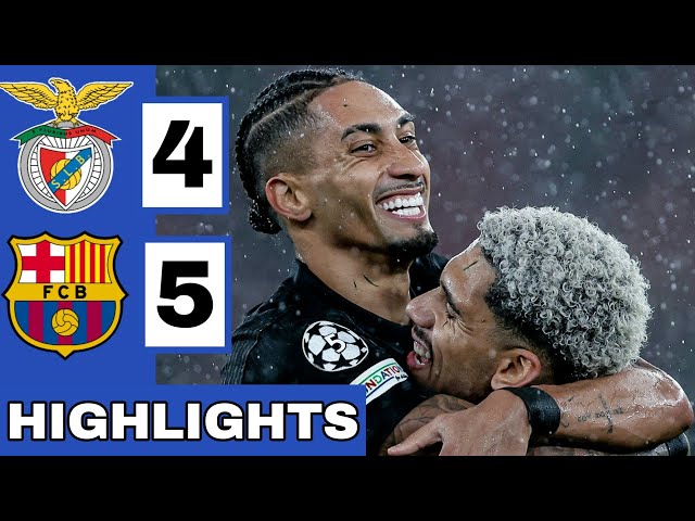 🔴🔵Benfica vs Barcelona (4-5) Extended HIGHLIGHTS | UEFA Champions League