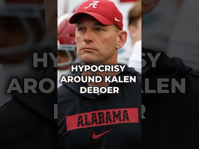 Hypocrisy Surrounds Kalen DeBoer In His First Season As Alabama Football's Head Coach #shorts