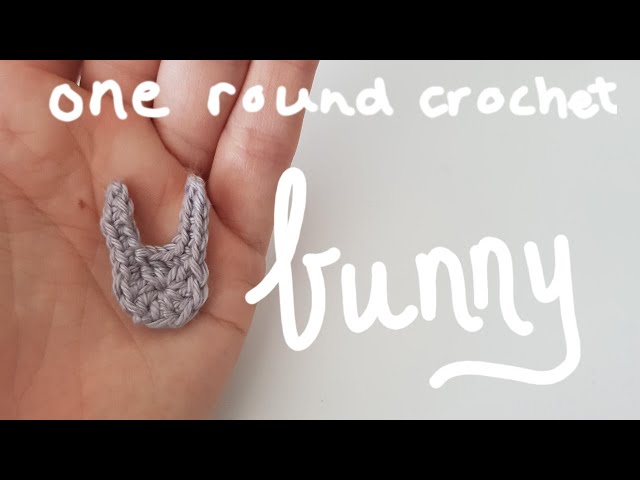 Free bunny head applique, made in one row | full amigurumi crochet pattern