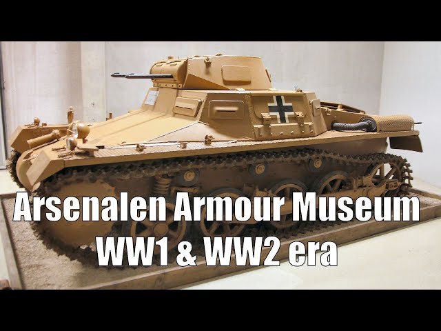 Arsenalen Armour Museum - Photo Tour of Old +WW1 + WW2 era vehicles