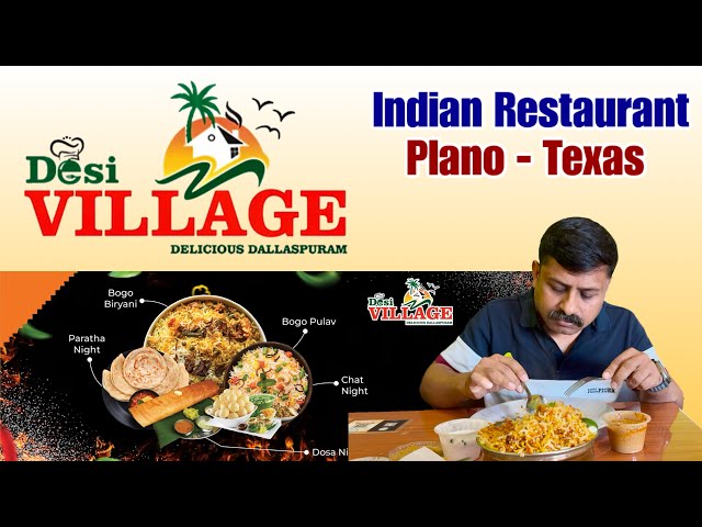 Desi Village #Delicious Dallaspuram  | Plano Texas | Indian Restaurants in Dallas