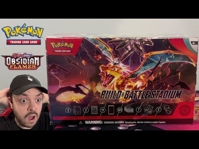 Obsidian Flame Build & Battle Stadium Unboxing | Pokémon TCG: Scarlet & Violet - Obsidian Flames