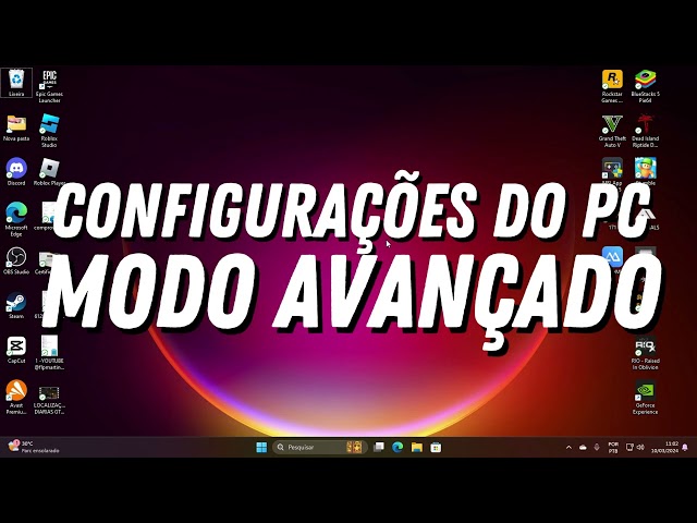 COMO VER AS CONFIGURAÇÕES DO PC SEM PROGRAMAS