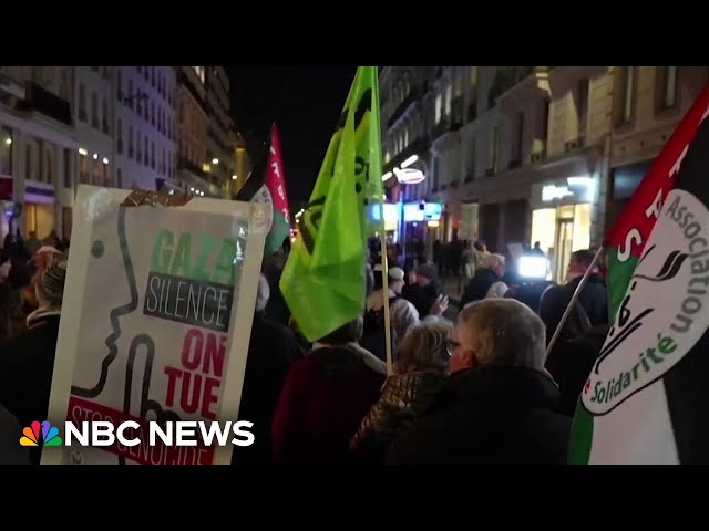 Protests erupt in Paris ahead of France-Israel soccer match