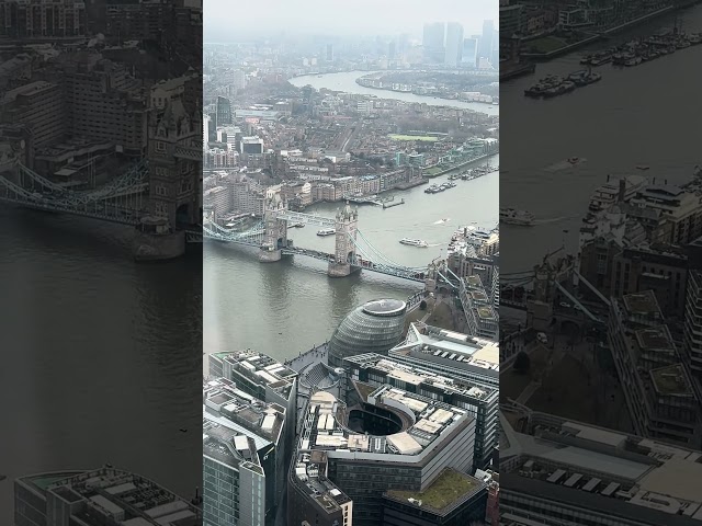 Tower bridge viewed from the top of the shard #travel