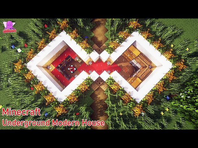 🏡 Minecraft Tutorial : Underground Modern House