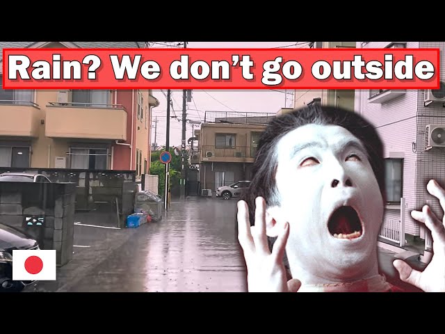 Japanese people cancel plans when it rains