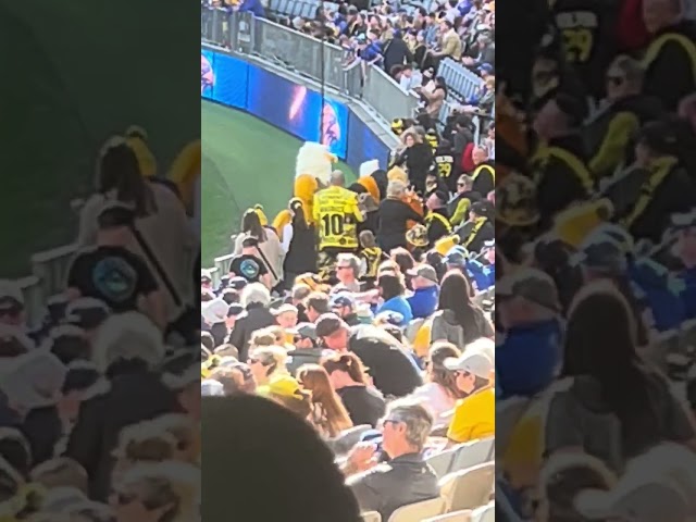 Rick meet with a member of the WA Tigers Army | AFL Round 18 2023: West Coast Eagles v Richmond