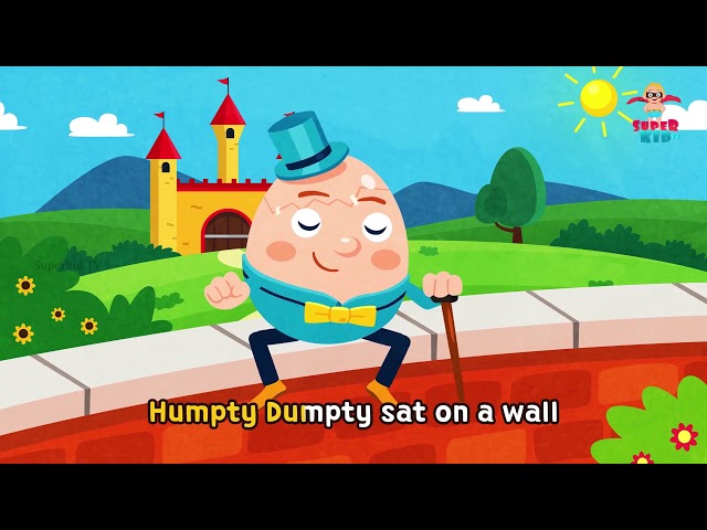 🥚 Humpty Dumpty | Fun Nursery Rhymes for Kids 🎶 | Sing Along!