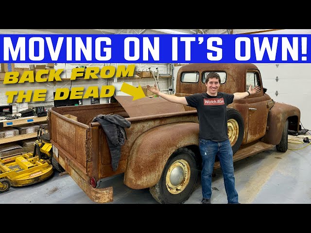 We Made The ABANDONED International Truck MOVE On It's OWN