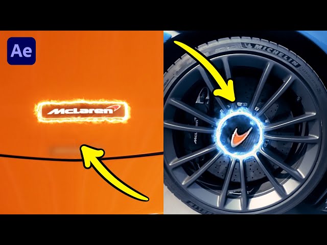 Create a FIRE/ELECTRIC Glow Outline on a Car Logo! | After Effects