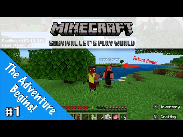 NEW Let's Play Survival World! | 01 -Minecraft Ultimate Couch Co-op