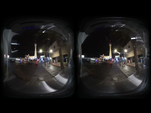 Vegas Strip on the Deuce: 8K 3D 180° VR Bus Experience at night, just people watching and cruising!