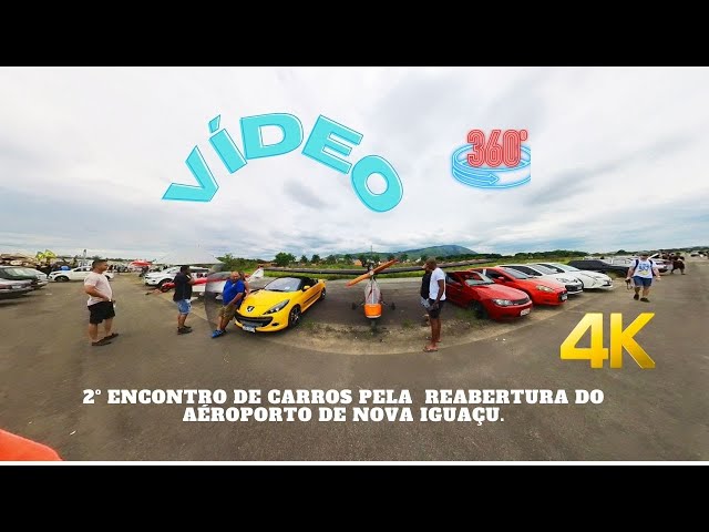 2º ENCONTRO DE CARROS PELA  REABERTURA DO AÉROPORTO DE NOVA IGUAÇU. IMAGEM 4K