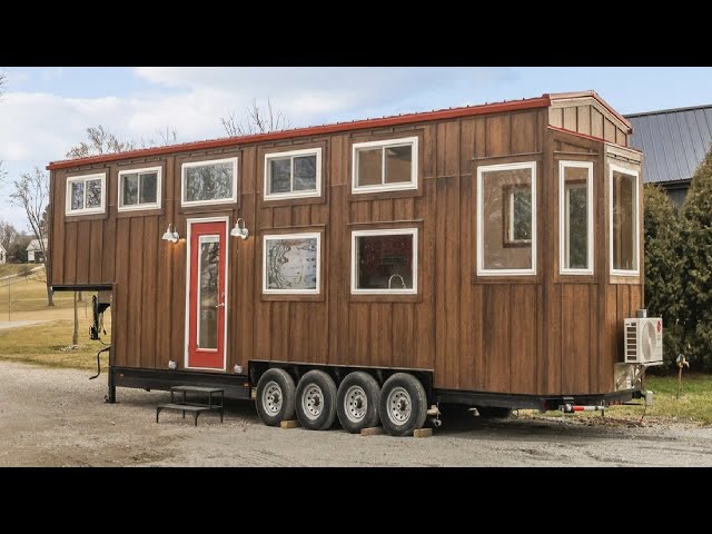 Amazing Cozy Honeylion Gooseneck Tiny Home by Modern Tiny Living