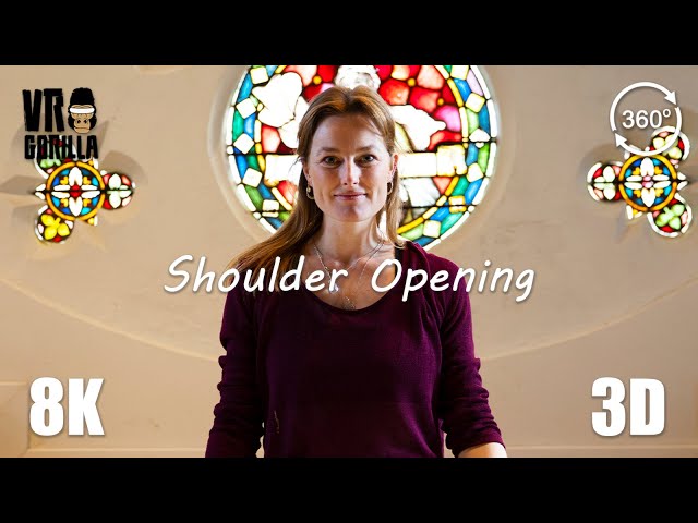 Yoga VR - Shoulder Opening with Anna (short) - 8K 360 3D Video