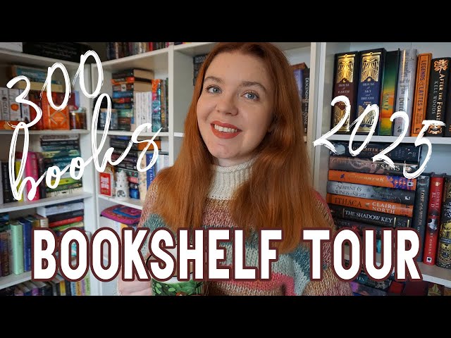 BOOKSHELF TOUR 🧚 An overview of my 300+ book home library [2025]