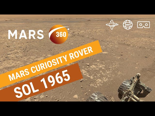 Mars 360: NASA's Mars Curiosity Rover - Sol 1965 (360video 8K)