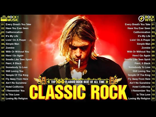 Best Of Classic Rock Songs Of All Time🔥ACDC,Bon Jovi,Metallica, Guns N' Roses, U2⚡Classic Rock Songs