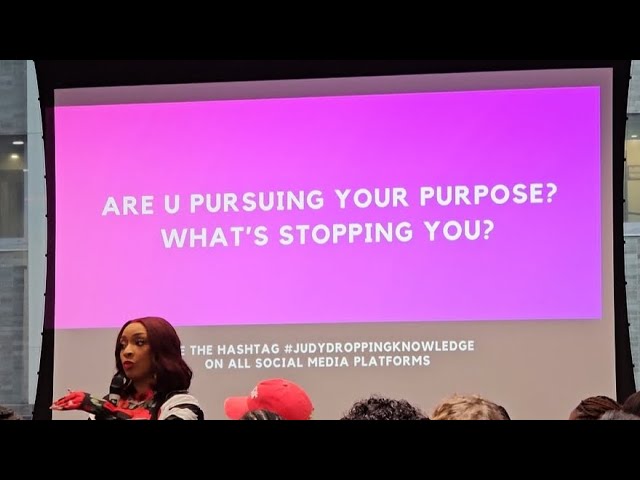 Judy Dupart seminar - pursuing your purpose, finding your niche, and more.