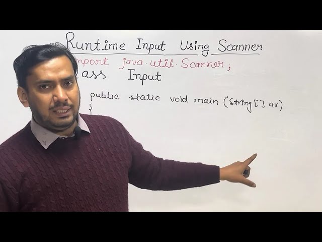 ⌨️ Taking Runtime Input Using Scanner in Java | Java Tutorial for Beginners | Lec-10 | JavaGuru Ravi