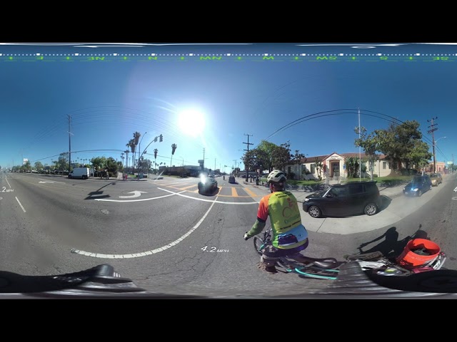 SB Savvy Cycling Lincoln Boulevard, Venice, L.A., CA Southbound: Cycling L.A.'s High Injury Network