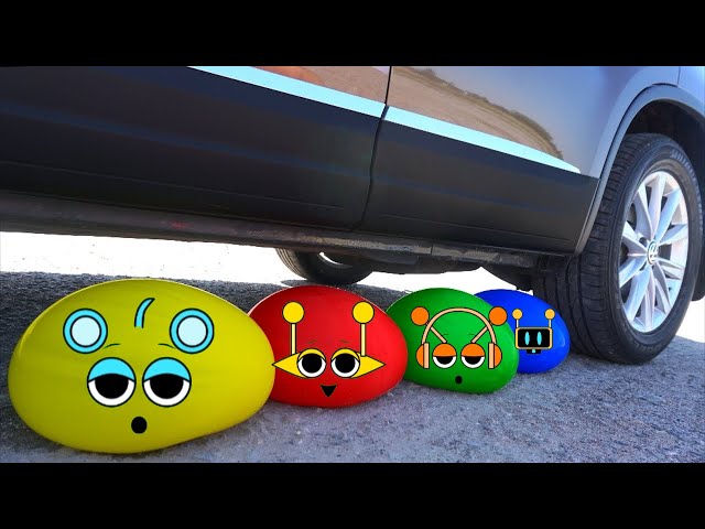 Sprunki Objects- Experiment Car vs Crushing Crunchy | Doodle Sprunki #31