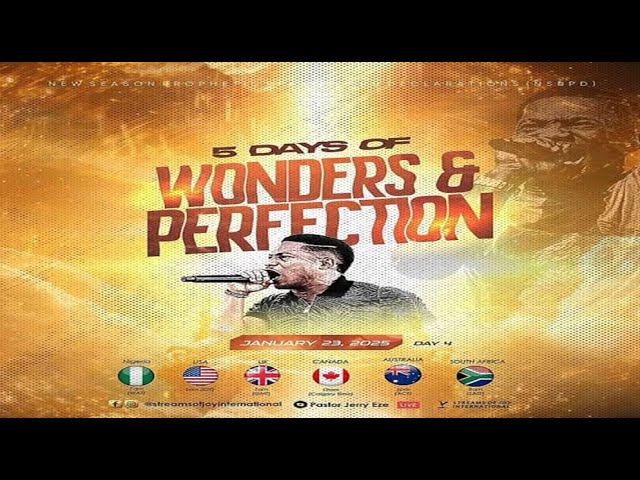 5 DAYS OF WONDERS AND PERFECTION [DAY 4] || NSPPD || 23RD JANUARY 2025