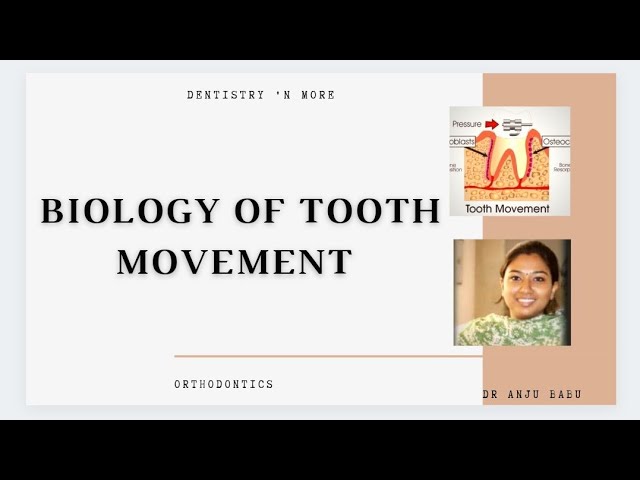 BIOLOGY OF TOOTH MOVEMENT