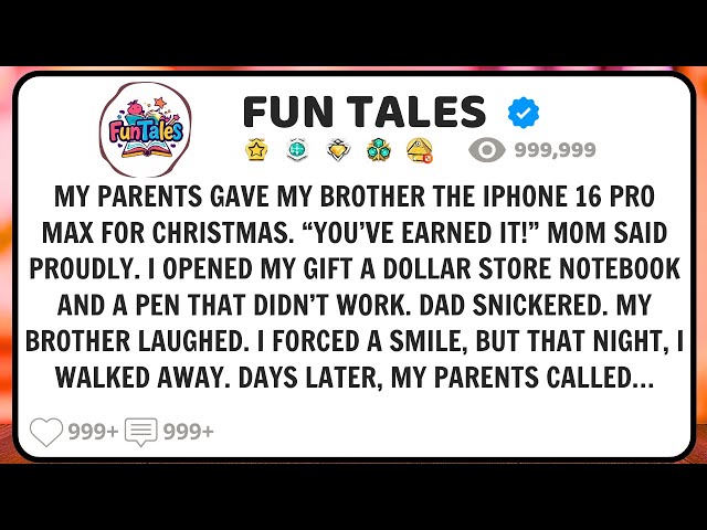 They Gave My Brother an iPhone & Me a Dollar Store Notebook So I Left Days Later They Regretted It!