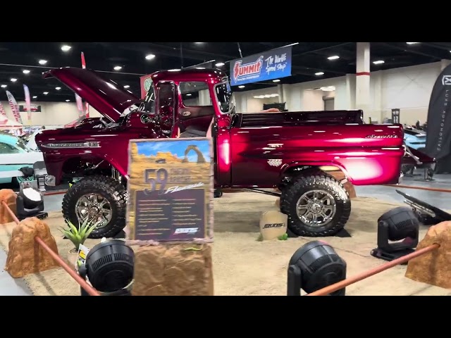 Debut of the fully restored 1959 Chevy Apache at SLC Autorama 2024!