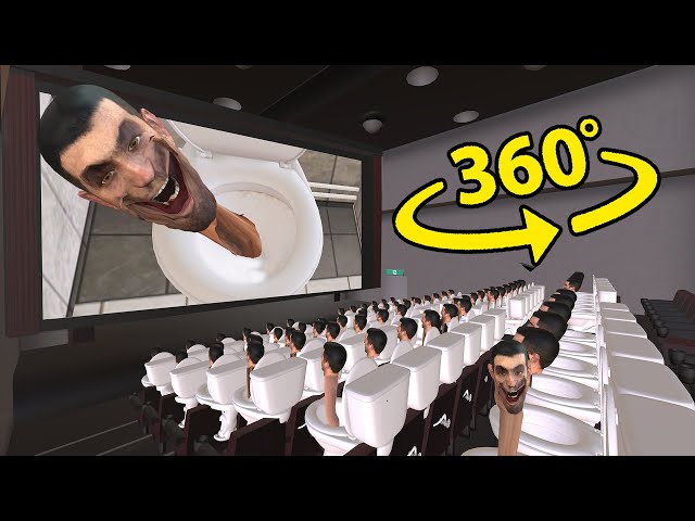 Skibidi Toilet 360° - CINEMA HALL | 360° VR Experience