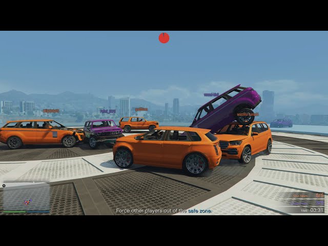 Grand Theft Auto V Online Sumo - Push Car Win!