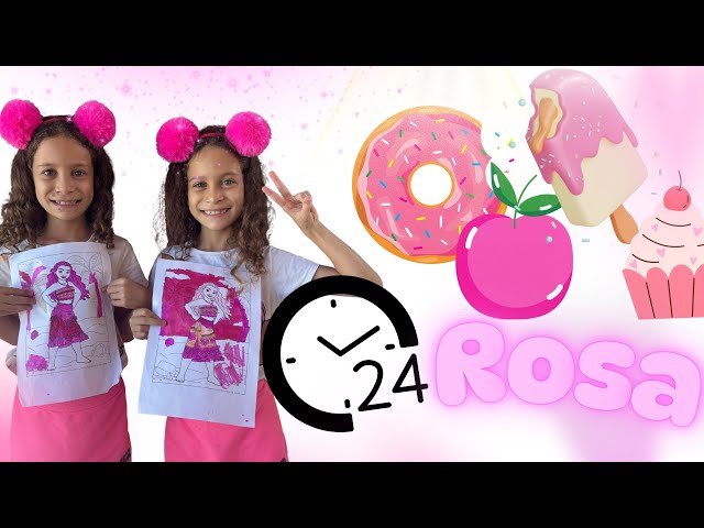 24 HOURS EATING PINK FOOD