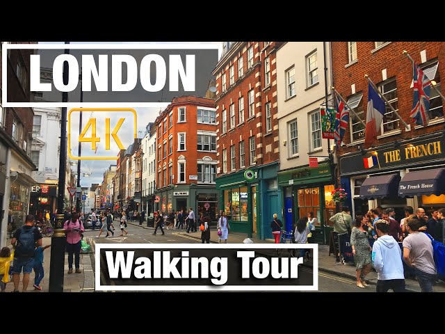 4K City Walks: London - Soho to Holiday Inn Express  - Virtual Walk Walking Treadmill Video