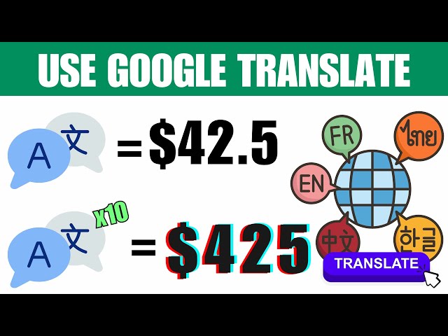 Make $425 Daily with Google Translate | Make Money Online 2025