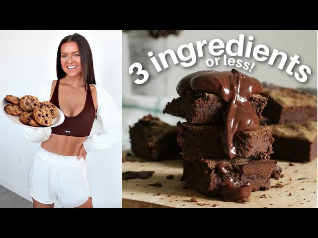 Healthy Snacks and Desserts for Weight Loss (So Simple - 3 Ingredients or Less!)