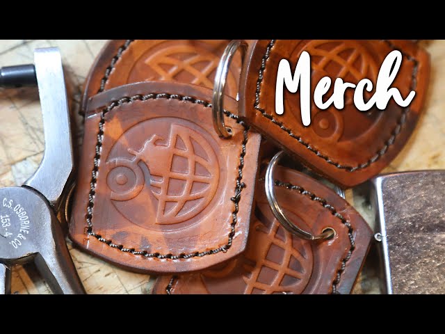 MotoGeo Logo Leather Keychain / MotoGeo