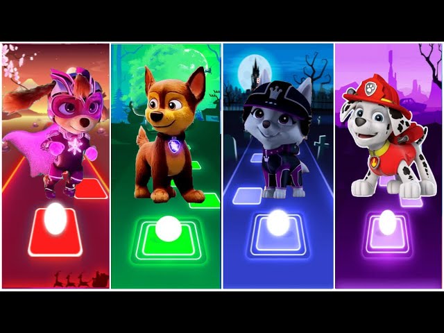 PAW Patrol: The Mighty Movie ☄️ Chase 🌟 Liberty 🌟 Rider 🌟 Marshall 🌟 Skye ☄️ Tiles Hop EDM Rush!