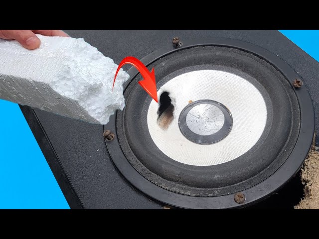 Audiophile cannot miss this! Self-patching broken speaker membranes is simple and super durable