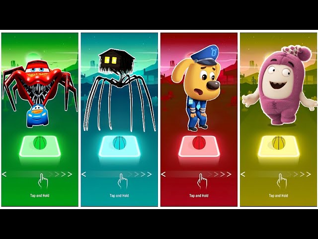 Mcqueen eater 🆚 Siren head 🆚 Sheriff labrador 🆚 oddbods newt.🎶 Who is best?