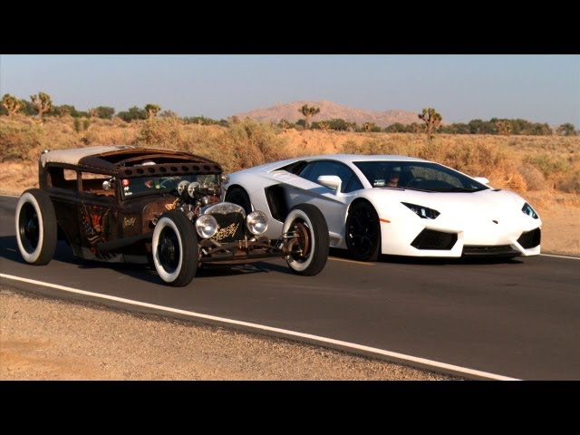 Rat Rod vs Lamborghini Aventador! Roadkill Episode 5