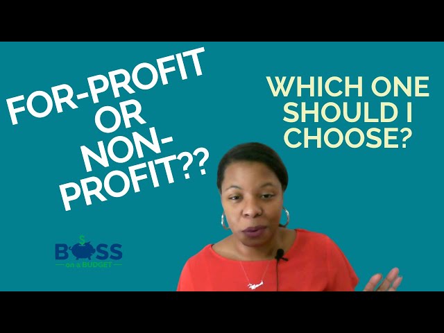 For Profit or Nonprofit: Which One Should I Choose?