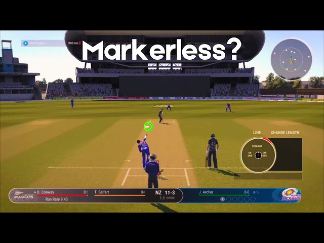 Markerless Bowling in ONLINE MODE - Cricket 24