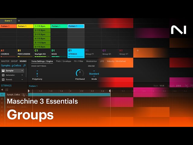 Adding groups and kits in Maschine 3 software | Native Instruments