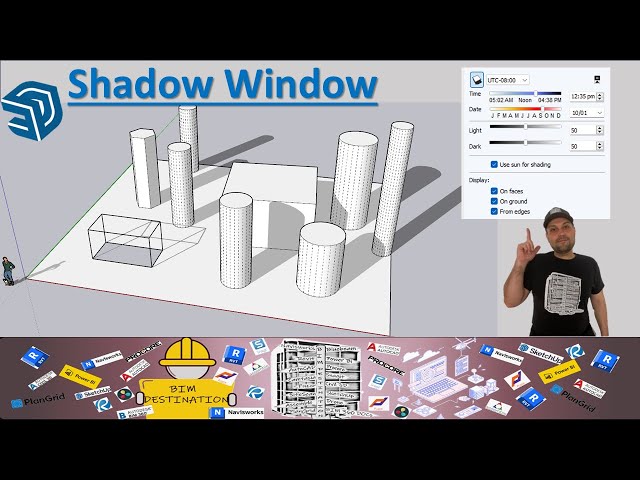 BIM-VDC | SketchUp Tutorial | Shadow Window | How to Use Shadow SketchUp