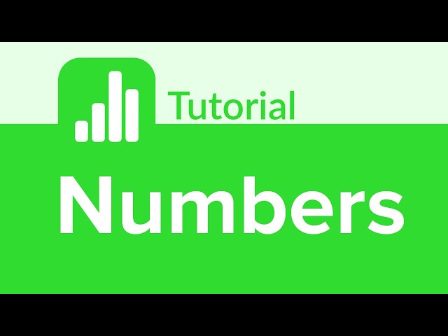 Numbers Tutorial