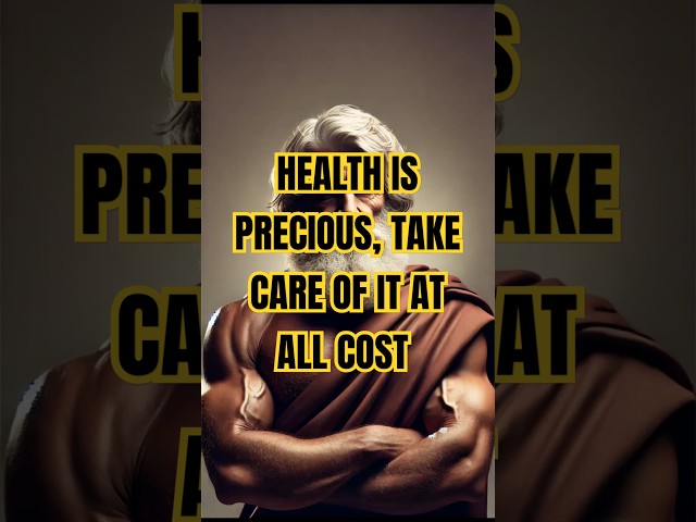 Health is Precious, Take Care of It at All Cost | Stoicism #shorts