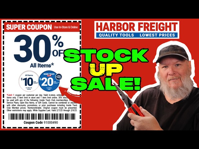 What to Buy at Harbor Freight's 30% Off Under $20 Sale!